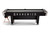 Brunswick Black Wolf Pro 9 foot gully pool table side view showing modern pedestal legs and leg stretcher