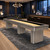 Olhausen Regent Colorado Laminate Shuffleboard in modern city apartment game room