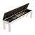 Imperial 76" Acacia & White Storage Bench