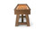 Brunswick Botanic rustic dark brown shuffleboard table front view with furniture‑style base