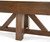 Brunswick Botanic shuffleboard rustic dark brown center leg detail