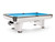 Brunswick Gold Crown VII 8 foot pool table in Modern White finish with aluminum rails and quiet gully return system