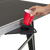 Cup holder on Cornilleau 600X outdoor black table with cup