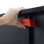 Closeup of DSI locking system on Cornilleau 700X outdoor table 