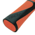 Flared handle grip on Cornilleau Tacteo 50 orange weatherproof table tennis paddle