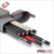 Top handle and lid detail of Cuetec Pro Line Speed Gray 3x5 hard cue case showing padded carry handle and snap top opening.
