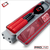 Interior view of Cuetec Pro Line Speed Gray 3x5 hard cue case open showing padded cloth lining and individual cue channels.
