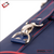 Rear view of Cuetec Pro Line Navy 3x5 hard case with sueded cushioned removable backpack straps and padded back panel.