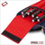 Detail of padded interior dividers inside Cuetec Pro Line navy 4x8 cue case