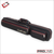 Top view of Cuetec Pro Line black 4x8 soft case showing handle, logo, and zipper closures