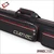 Close up view of Cuetec Pro Line black 4x8 soft case showing handle, logo, and zipper closures