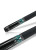 Close up of Butt sleeve of JFlowers JF20‑29F showing teal spear and white diamond inlays with abalone centers
