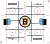 Closeup of Boston Bruins center ice logo inside Super Chexx Pro rink