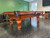 Traditional furniture-style pool table with rich wood finish and diamond rail sights

