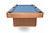 A.E. Schmidt Capri contemporary pedestal pool table with rounded corners