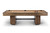 Brunswick Rayburn 8' pool table in Rustic Dark Brown with Art Deco pedestal bases

