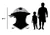 Super Chexx Pro bubble hockey dimensions shown next to family silhouette   
