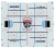 Florida Panthers center ice logo with skated ice surface under Lexan dome on Super Chexx Pro bubble hockey

