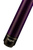 Valhalla VA107 purple stain wrapless pool cue by Viking with maple grain, a black joint collar, and black butt sleeve