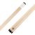 Valhalla VA111 pool cue joint with metal rings and a natural hard rock maple shaft with lightning bolt logo