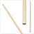 NFL team pool cue shaft with 12.75mm layered boar skin tip 