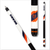 Chicago Bears NFL team pool cue with glossy white forearm and navy and orange graphics

