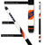 Bears head logo on butt sleeve of Chicago Bears NFL pool cue with dark nylon wrap

