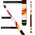KC arrowhead logo on butt sleeve of Kansas City Chiefs NFL pool cue with red nylon wrap

