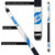 Leaping Lions logo on butt sleeve of Detroit Lions NFL pool cue with navy and blue nylon wrap