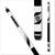 Las Vegas Raiders NFL team pool cue with glossy white forearm and black and silver graphics