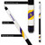 Viking head logo on butt sleeve of Minnesota Vikings NFL pool cue with black nylon wrap

