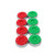 Spangler Deluxe Shuffleboard Weights - Set of 8 Red/Green