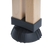 Large adjustable feet and solid wood legs on Cornilleau 850W grey ping pong table