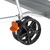 Oversized 200mm outdoor double wheels with 2 brakes on Cornilleau 540M commercial table
