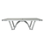 Side view of Cornilleau PARK outdoor stationary table tennis table with 9mm laminate top and grey MATTOP finish