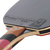 Detail of Cornilleau Excell 3000 Carbon rubber surface illustrating Efficient Curve topsheet for topspin