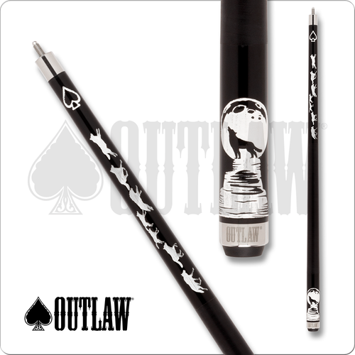 Outlaw OL58 Howl at the Moon Pool Cue | Free Shipping | Gebhardts.com