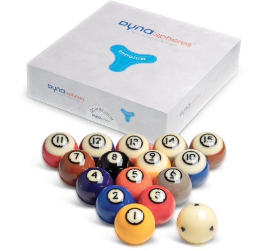 dynaspheres ビリヤードボールセット Dynaspheres Pool Rhodium 57.2 mm Phenolic Pool Ball Set