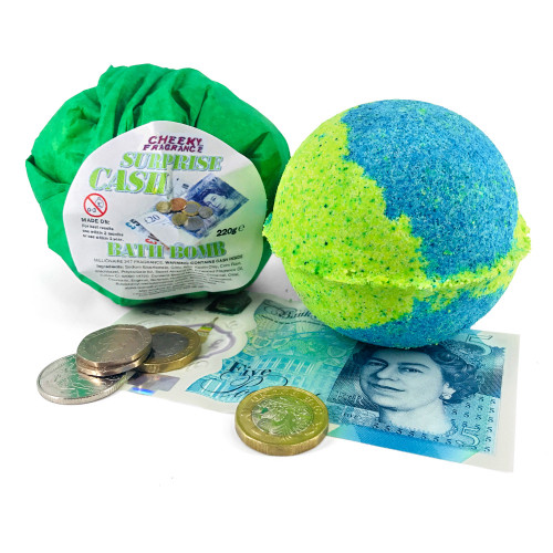 Surprise Cash Bath Bomb for Gift-Giving (£10 inside) 220g