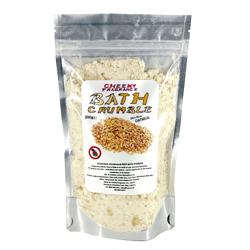 Unscented Oatmeal Bath Crumble for Help with Skin Conditions 220g