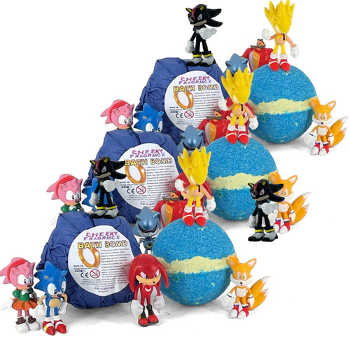 TRIPLE PACK Sonic & Friends Marshmallow Bath Bomb 320g