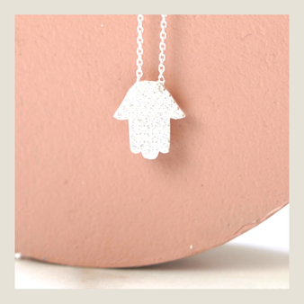 Gargantilla Mano de Fátima Luminosa