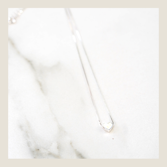 Collar Corazón Iridiscente