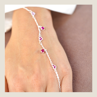 Collar Corazones Aurora