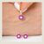 Aros Flor Fucsia