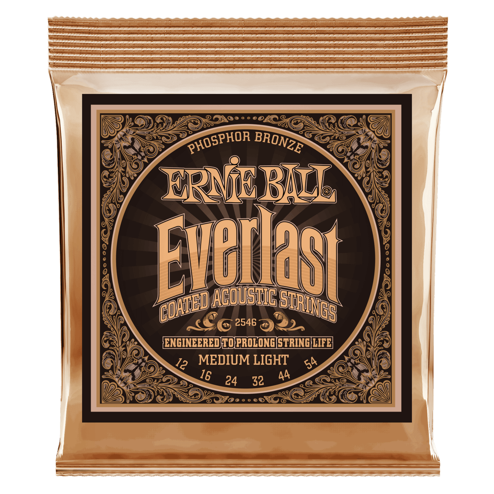 Ernie Ball Everlast Medium Light Coated Phosphor Bronze Acoustic
