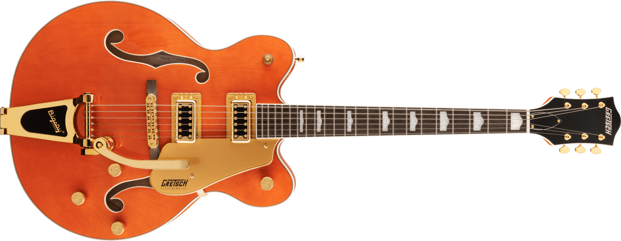 Gretsch G5422TG Electromatic Classic Hollow Body Double-Cut with Bigsby and Gold  Hardware - Orange Stain