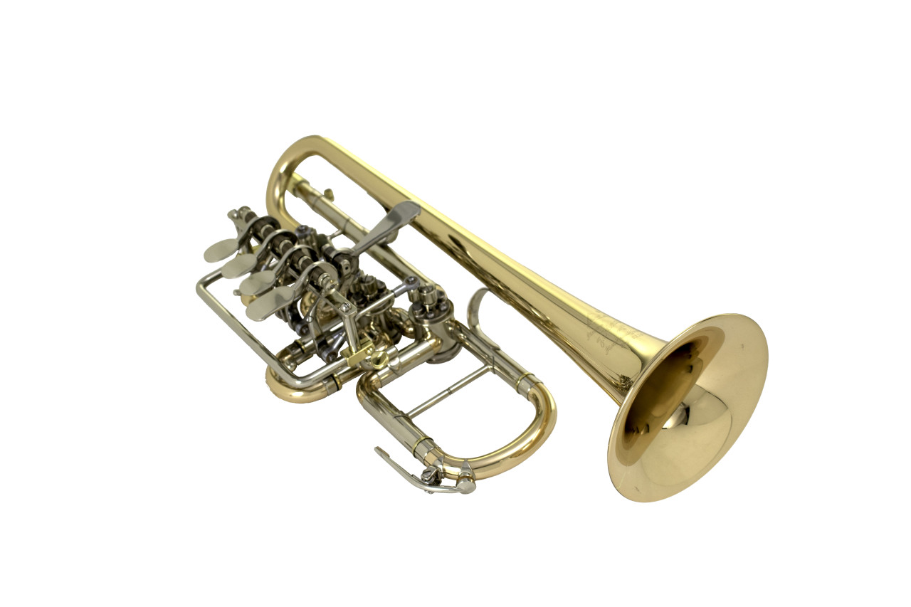 Scherzer 8113-1-0 (Lacquer) G Rotary Trumpet - Milano Music Center