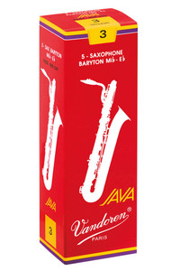 Vandoren JAVA Filed “Red Cut” Baritone Saxophone Reeds (Box of 5) Vandoren JAVA Filed “Red Cut” Baritone Saxophone Reeds (Box of 5)