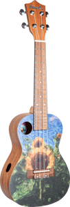 Amahi UKC-3DA5 Van Gogh Sunflowers Concert Ukulele